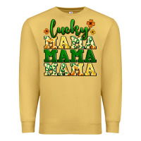 Antique Gold lucky mama mama mama  St. Patrick's Premium Sweatshirt - LillyAllenDesigns