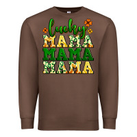 Chestnut lucky mama mama mama  St. Patrick's Premium Sweatshirt - LillyAllenDesigns