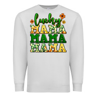 Dove Grey lucky mama mama mama  St. Patrick's Premium Sweatshirt - LillyAllenDesigns