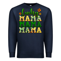 Navy lucky mama mama mama  St. Patrick's Premium Sweatshirt - LillyAllenDesigns