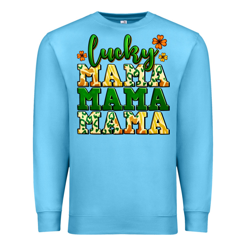 Lucky Mama Mama Mama  St. Patrick's Premium Sweatshirt by LillyAllenDesigns | Teevron