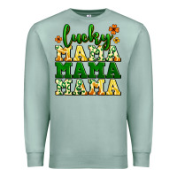 Seafoam lucky mama mama mama  St. Patrick's Premium Sweatshirt - LillyAllenDesigns