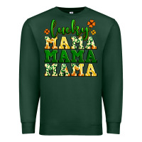 Sports Green lucky mama mama mama  St. Patrick's Premium Sweatshirt - LillyAllenDesigns