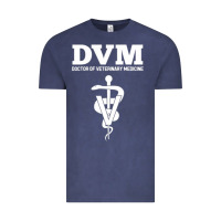 Vintage Denim Doctor of Veterinary Medicine DVM Veterinarian Vet Tech Vintage Tee - FloraArt