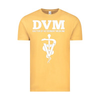 Vintage Mustard Doctor of Veterinary Medicine DVM Veterinarian Vet Tech Vintage Tee - FloraArt
