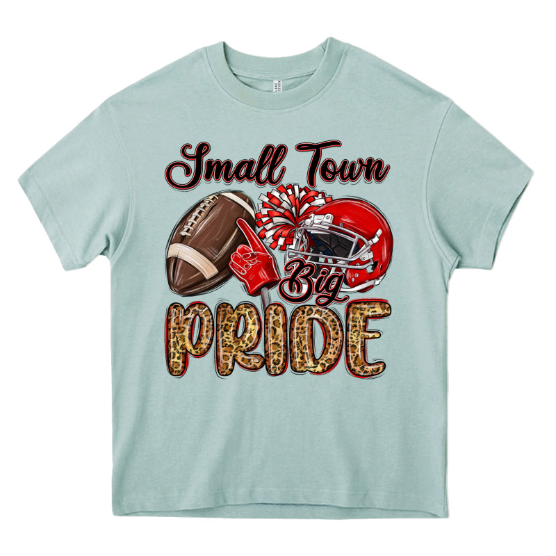 Small Town Big Pride Red Heavy Core Tee by MaliasSmallBusiness | Teevron