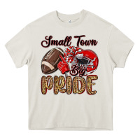 Cream small town big pride red Heavy Core Tee - MaliasSmallBusiness