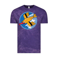 Cloud Purple Ww2 91St Bomb Squadron Flying Fortress Soaring Bird Patch Vintage Tee - FloraArt