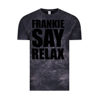 Cloud Black Frankie Say Relax Essential Vintage Tee - FloraArt