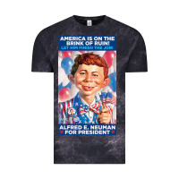 Cloud Black alfred e. neuman for president Vintage Tee - FloraArt