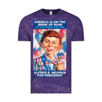 Cloud Purple alfred e. neuman for president Vintage Tee - FloraArt