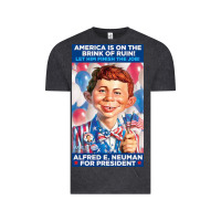 Vintage Black alfred e. neuman for president Vintage Tee - FloraArt