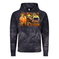 Cloud Black Tis' the season Football yellow helmet Vintage Hoodie - NancyCooperArtShop