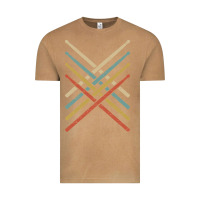 Vintage Camel retro vintage drummer tshirt 70s 80s distressed drum sticks long sleev Vintage Tee - FloraArt