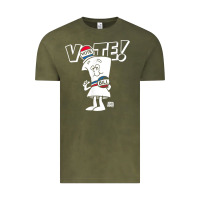 Vintage Olive schoolhouse rock vote with bill with white type t shirt Vintage Tee - FloraArt