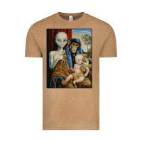 Vintage Camel alien chimp baby religion conspiracy poster Vintage Tee - FloraArt