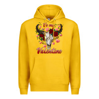 Lemon be my valentine bull skull Premium Hoodie - RanaPortraitStore