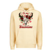 Pina Colada be my valentine bull skull Premium Hoodie - RanaPortraitStore