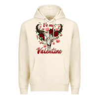 Tofu be my valentine bull skull Premium Hoodie - RanaPortraitStore