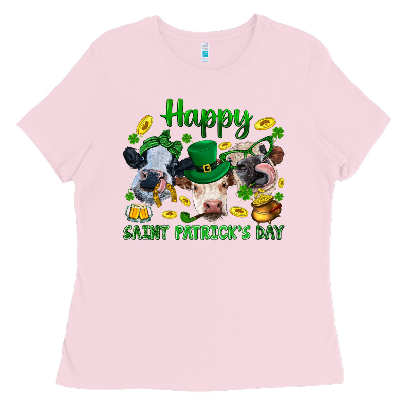 Happy Saint Patrick's Day With Clover Ladies Tee by BundleAndBundleShop | Teevron
