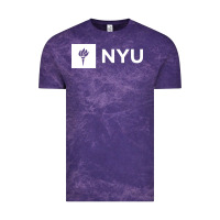 Cloud Purple nyu new york university Vintage Tee - FloraArt
