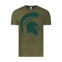Vintage Olive the michigan state spartans Vintage Tee - FloraArt