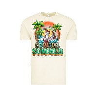 Vintage Arctic Cowgirl summer Vintage Tee - NancyCooperArtShop