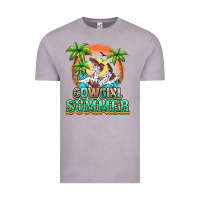 Vintage Zinc Cowgirl summer Vintage Tee - NancyCooperArtShop