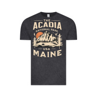 Vintage Black acadia national park maine nature hike outdoors vintage t shirt Vintage Tee - ArtMosaic