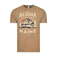 Vintage Coffee acadia national park maine nature hike outdoors vintage t shirt Vintage Tee - ArtMosaic
