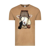 Vintage Camel Detective Sheep Lamb Spy Investigator Farmer Sheep Lover 53 Vintage Tee - ArtMosaic