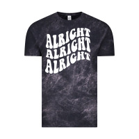 Cloud Black alright alright alright Vintage Tee - ArtMosaic