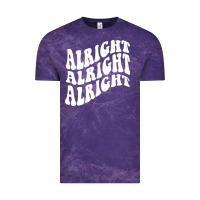Cloud Purple alright alright alright Vintage Tee - ArtMosaic