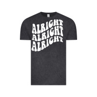 Vintage Black alright alright alright Vintage Tee - ArtMosaic