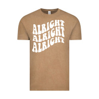 Vintage Coffee alright alright alright Vintage Tee - ArtMosaic