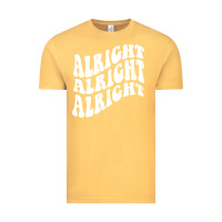 Vintage Mustard alright alright alright Vintage Tee - ArtMosaic