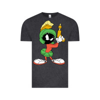 Vintage Black marvin the martian looney Vintage Tee - ArtMosaic