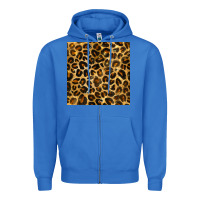 True Royal leopard seamless pattern Zipper Hoodie - BundleAndBundleShop