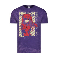 Cloud Purple asuka evangelion Vintage Tee - ArtMosaic
