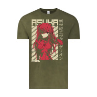 Vintage Olive asuka evangelion Vintage Tee - ArtMosaic