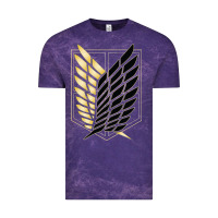 Cloud Purple Shingekis no kyojinn Vintage Tee - ArtMosaic
