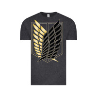 Vintage Black Shingekis no kyojinn Vintage Tee - ArtMosaic