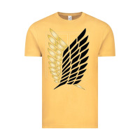 Vintage Mustard Shingekis no kyojinn Vintage Tee - ArtMosaic