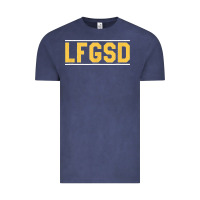 Vintage Denim Exclusive Brown LFGSD Official Fun Design T Shirt Vintage Tee - ArtMosaic