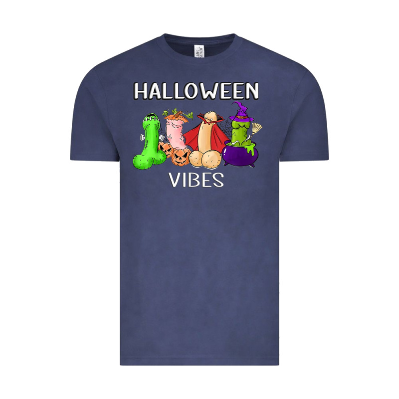 Halloween Vibes Dick Tie Dye Hippie Retro Lazy Costume Vintage Tee by ArtMosaic | Teevron