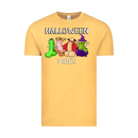 Vintage Mustard halloween vibes dick tie dye hippie retro lazy costume Vintage Tee - ArtMosaic