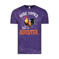 Cloud Purple Here Comes The Rooster Shirt Chicken Lady Outfit 243 Vintage Tee - ArtMosaic