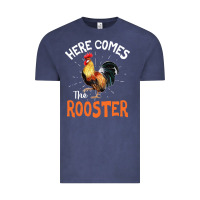 Vintage Denim Here Comes The Rooster Shirt Chicken Lady Outfit 243 Vintage Tee - ArtMosaic
