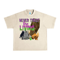 Sandshell Never Trust The Living Urban Heavy Tee - texasbilliewilder