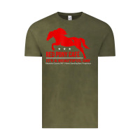 Vintage Olive Red Pony Cafe, Funny cute horse lover Vintage Tee - ArtMosaic